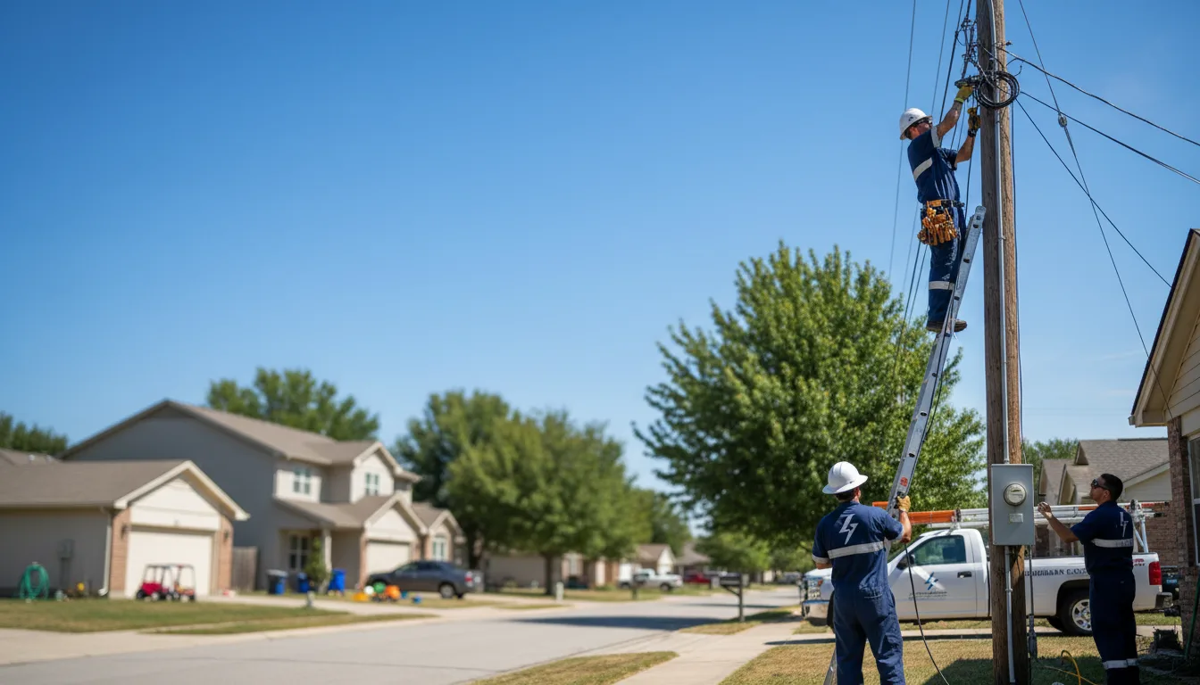Residential electrician providing installation services in Rothville, MO